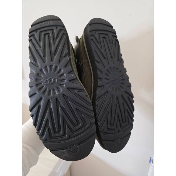 UGG CLASSIC ULTRA MINI HYBRID BURNT OLIVE SUEDE WINTER WOMEN'S BOOTS SIZE US 11 - Picture 7 of 12